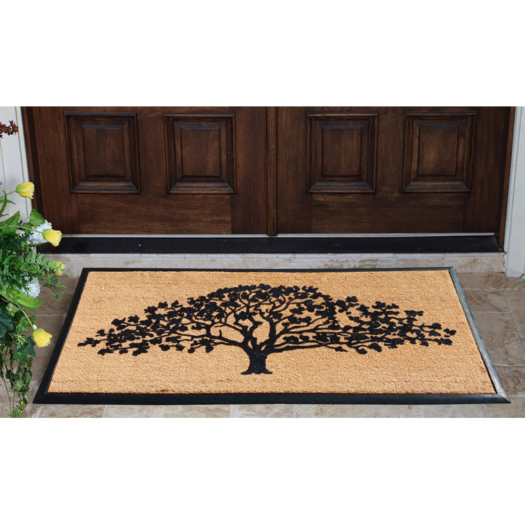 Wildon Home® Lika Non-Slip Floral Outdoor Doormat | Wayfair